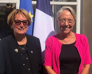 Marie-Andrée Blanc et Elisabeth Borne